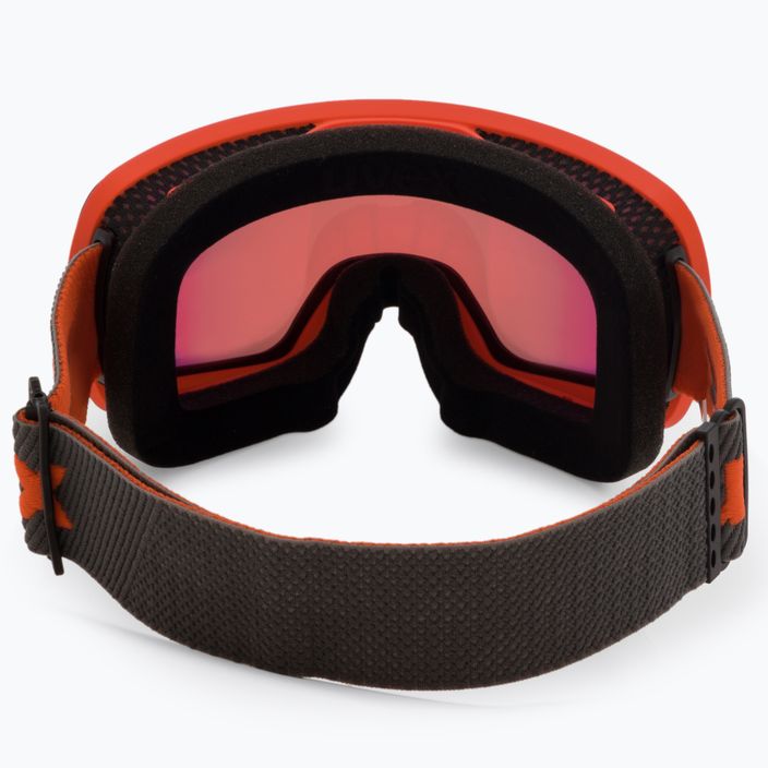 Γυαλιά σκι UVEX Compact FM πορτοκαλί ματ/καθρέφτης ουράνιο τόξο ροζ 55/0/130/30 3