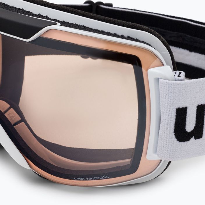 Γυαλιά σκι UVEX Downhill 2000 V λευκό/ασημί καθρέφτης variomatic 55/0/123/11 5