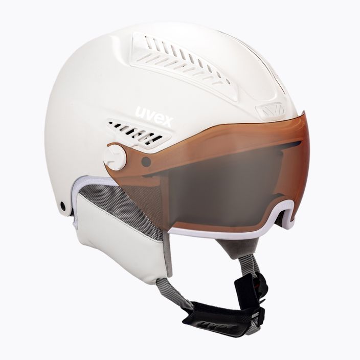 Γυναικείο κράνος σκι UVEX Hlmt 600 visor λευκό 56/6/236/50