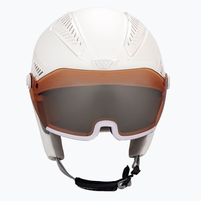 Γυναικείο κράνος σκι UVEX Hlmt 600 visor λευκό 56/6/236/50 2