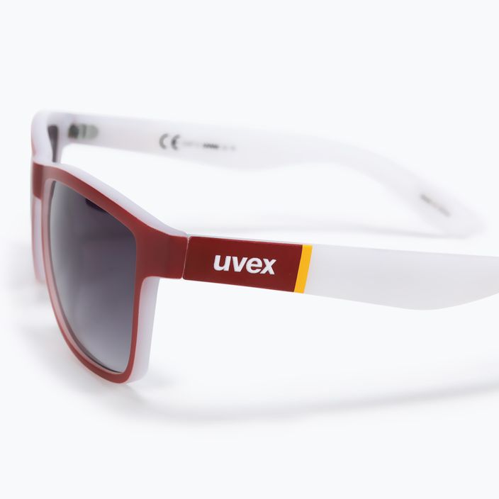 UVEX γυαλιά ηλίου Lgl 39 κόκκινο ματ λευκό/ασημί καθρέφτης ασημί υποβαθμισμένο S5320123816 4