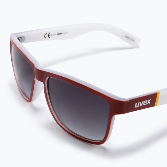 UVEX γυαλιά ηλίου Lgl 39 κόκκινο ματ λευκό/ασημί καθρέφτης ασημί υποβαθμισμένο S5320123816 5
