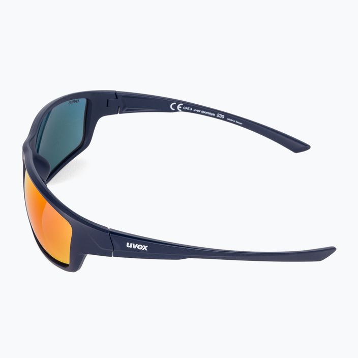 UVEX Sportstyle 230 μπλε ματ/κόκκινα γυαλιά ποδηλασίας S5320694416 4