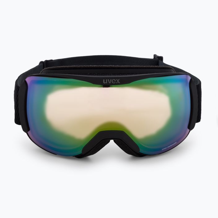Γυαλιά σκι UVEX Downhill 2100 V μαύρο ματ/πράσινο καθρέφτη variomatic/clear 55/0/391/2130 2