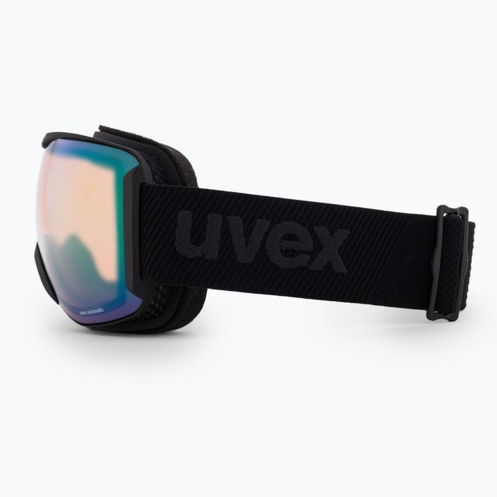 Γυαλιά σκι UVEX Downhill 2100 V μαύρο ματ/πράσινο καθρέφτη variomatic/clear 55/0/391/2130 4