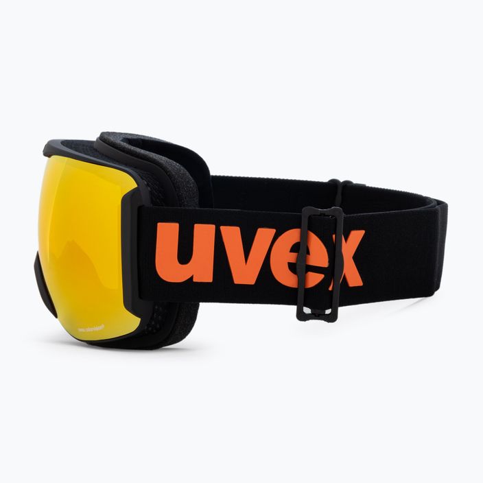 Γυαλιά σκι UVEX Downhill 2100 CV μαύρο ματ/καθρέφτης πορτοκαλί colorvision κίτρινο 55/0/392/24 4