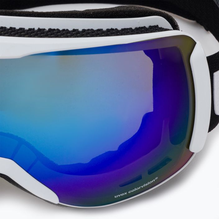 UVEX Downhill 2100 CV γυαλιά σκι λευκό ματ/καθρέφτης μπλε colorvision πράσινο 55/0/392/10 5