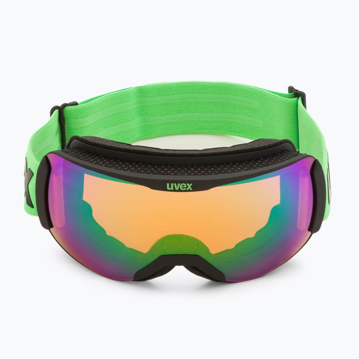 UVEX Downhill 2100 CV γυαλιά σκι μαύρο ματ/καθρέφτης πράσινο colorvision πορτοκαλί 55/0/392/26 2