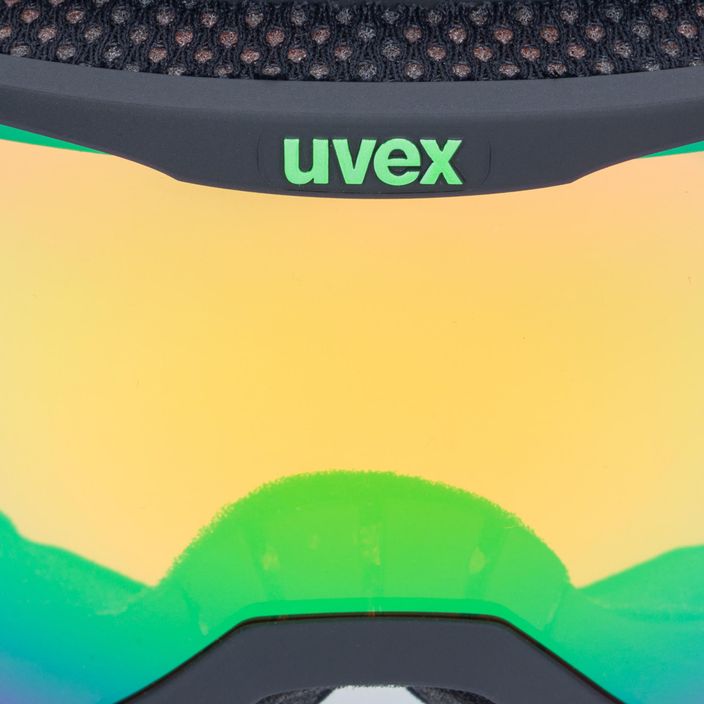 UVEX Downhill 2100 CV γυαλιά σκι μαύρο ματ/καθρέφτης πράσινο colorvision πορτοκαλί 55/0/392/26 5