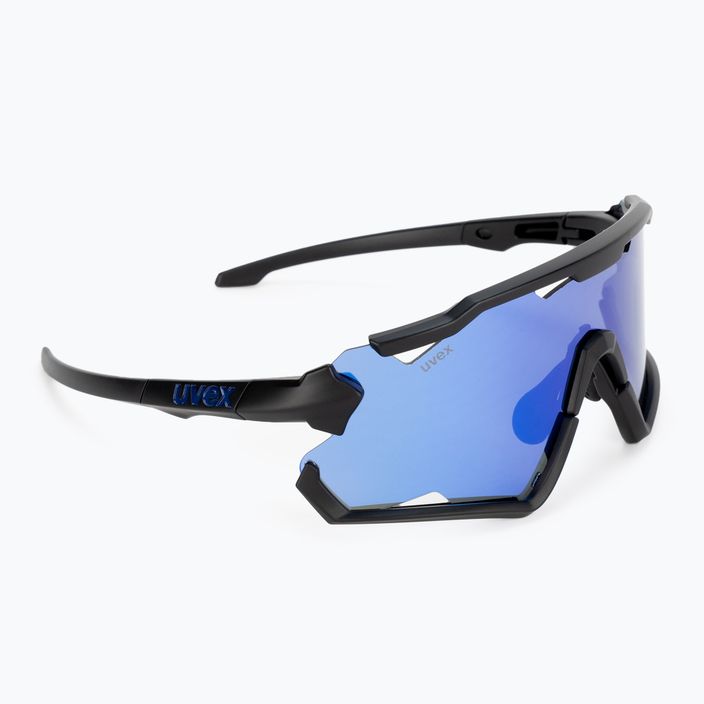 UVEX Sportstyle 228 μαύρα ματ/μπλε γυαλιά ποδηλασίας 53/2/067/2206
