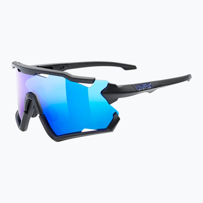 UVEX Sportstyle 228 μαύρα ματ/μπλε γυαλιά ποδηλασίας 53/2/067/2206 5