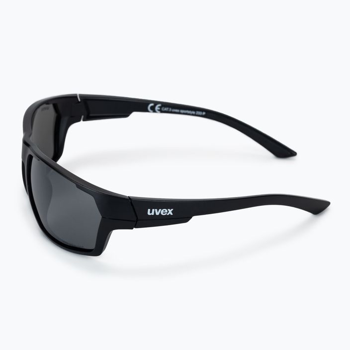 UVEX Sportstyle 233 P μαύρο ματ/polavision litemirror ασημί γυαλιά ποδηλασίας S5320972250 4