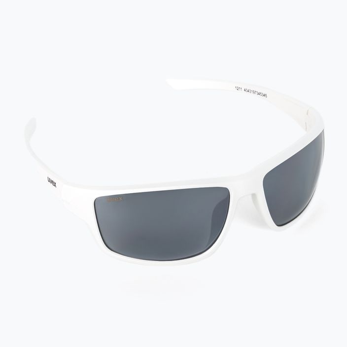 UVEX Sportstyle 230 λευκά ματ/ασημί γυαλιά ποδηλασίας με καθρέφτη S5320698816
