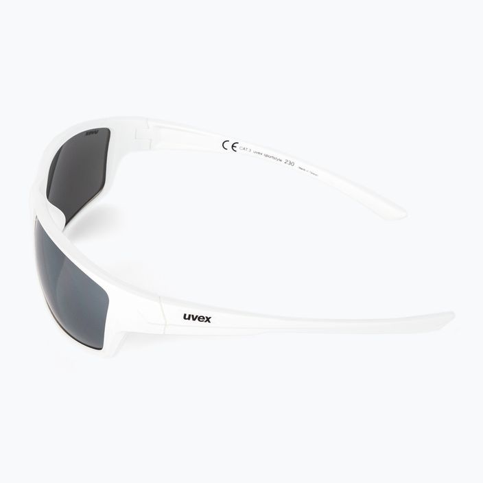 UVEX Sportstyle 230 λευκά ματ/ασημί γυαλιά ποδηλασίας με καθρέφτη S5320698816 4