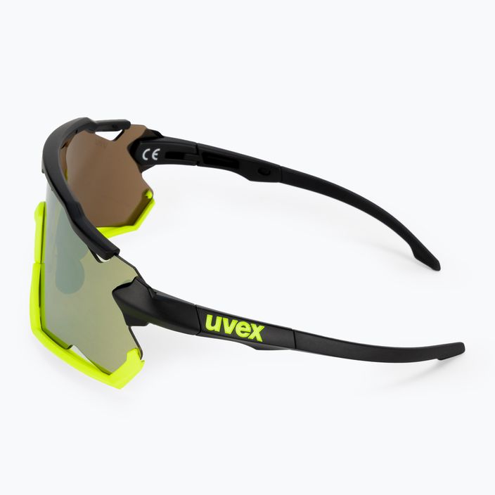 UVEX Sportstyle 228 μαύρα κίτρινα ματ/κίτρινα γυαλιά ποδηλασίας 53/2/067/2616 4