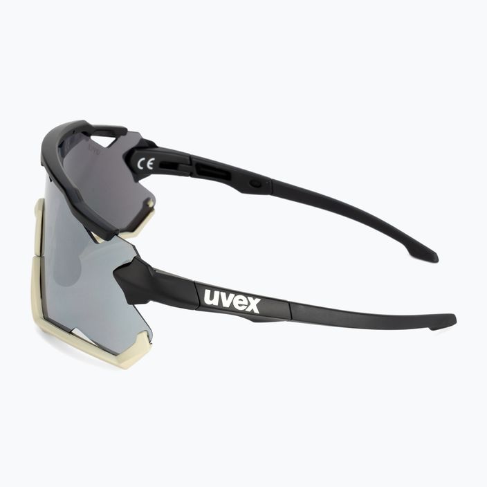 UVEX Sportstyle 228 μαύρα γυαλιά ποδηλασίας μαύρη άμμος/ασημί καθρέφτης 53/2/067/2816 4