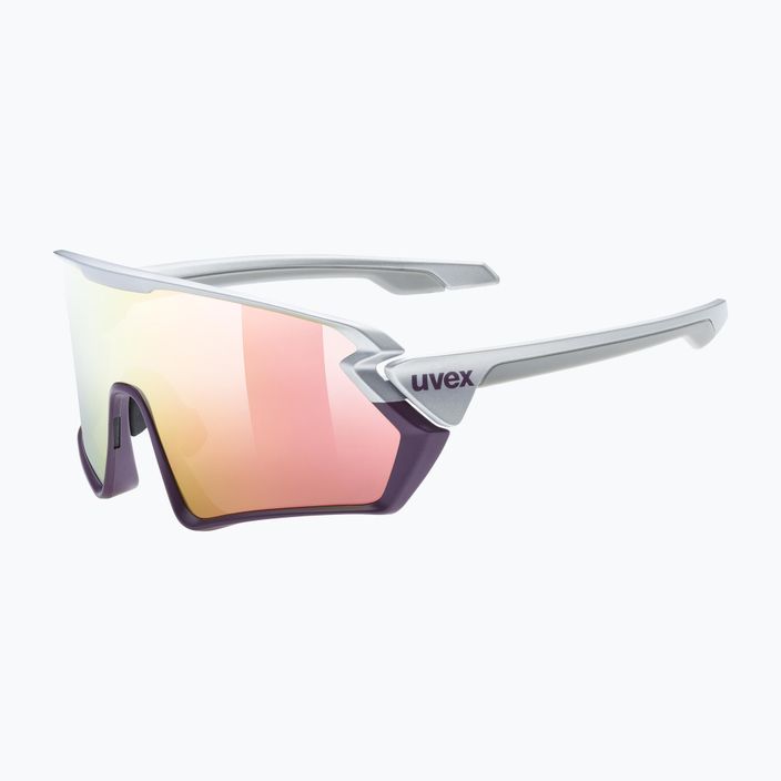 UVEX Sportstyle 231 ασημί δαμάσκηνο ματ/κόκκινος καθρέφτης γυαλιά ποδηλασίας S5320655316 6