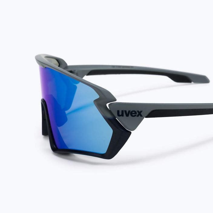 UVEX Sportstyle 231 rhino deep space mat/mirror blue γυαλιά ποδηλασίας S5320655416 4