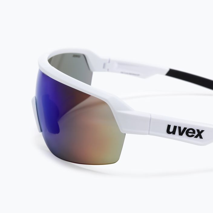 UVEX Sportstyle 227 λευκά ματ/μπλε γυαλιά ποδηλασίας S5320668816 4