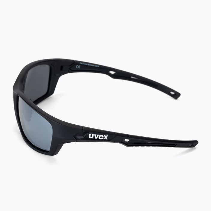 Γυαλιά ποδηλάτου UVEX Sportstyle 232 P μαύρο ματ/ασημί καθρέφτης polavision S5330022250 4