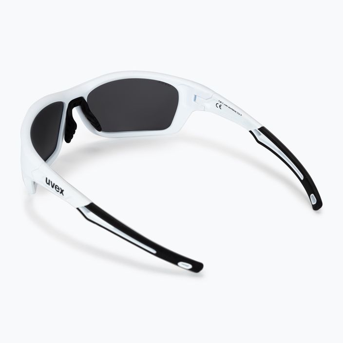 Γυαλιά ποδηλάτου UVEX Sportstyle 232 P λευκό ματ/ασημί καθρέφτης polavision S5330028850 2