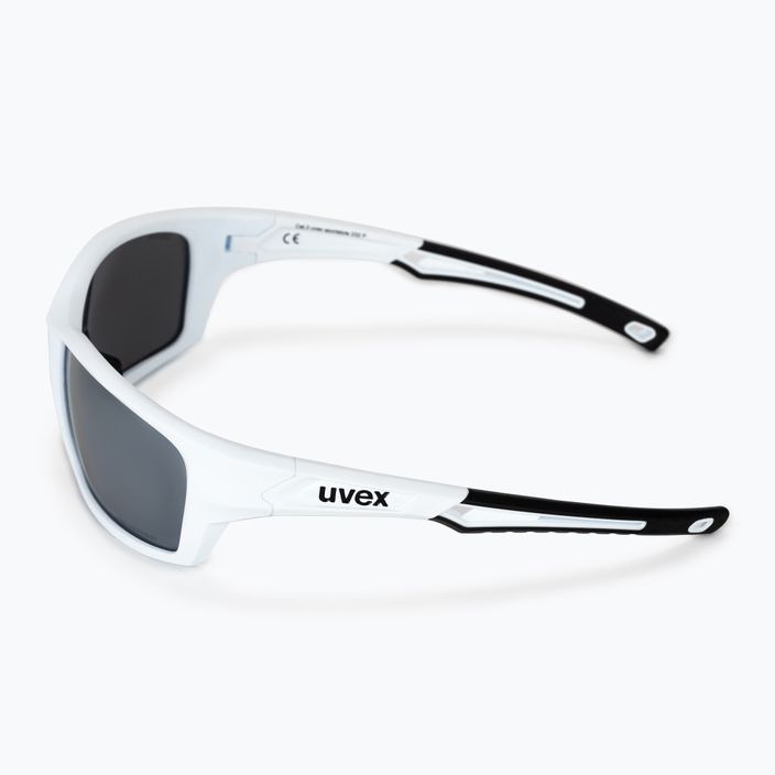 Γυαλιά ποδηλάτου UVEX Sportstyle 232 P λευκό ματ/ασημί καθρέφτης polavision S5330028850 4