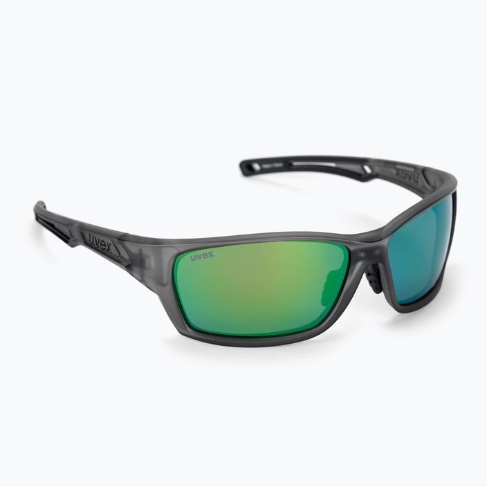 UVEX Sportstyle 232 P smoke mat/polavision mirror green γυαλιά ποδηλασίας S5330025170