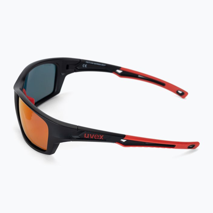UVEX Sportstyle 232 P μαύρο ματ κόκκινο/πολλαπλάσιο καθρέφτη κόκκινο ποδηλατικά γυαλιά S5330022330 4