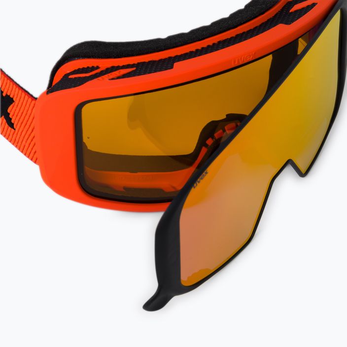 UVEX γυαλιά σκι Saga TO fierce κόκκινο ματ/καθρέφτης κόκκινο laser/χρυσό φωτεινό/καθαρό 55/1/351/3030 6