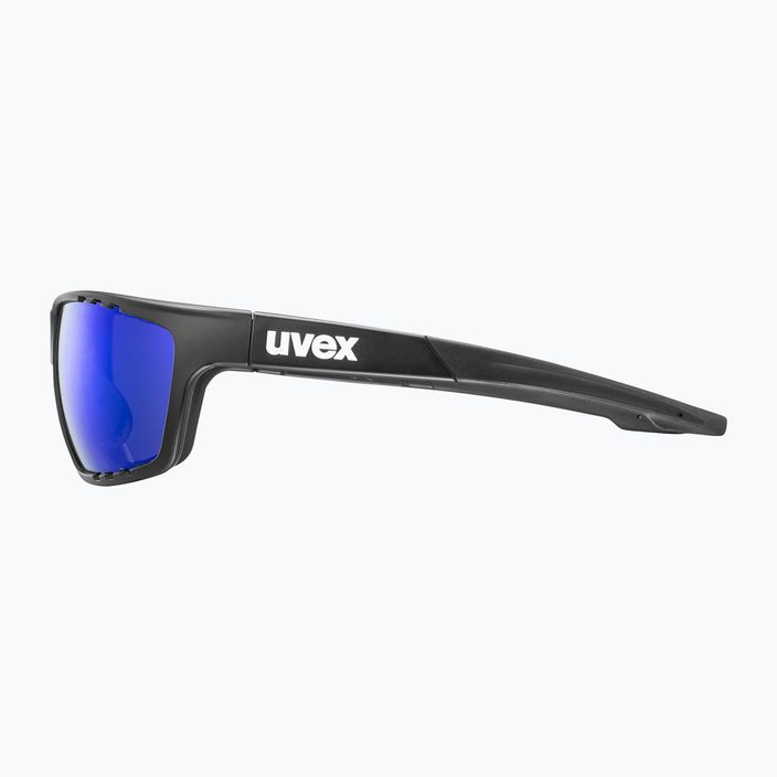 UVEX Sportstyle 706 μαύρα ματ/μπλε γυαλιά ηλίου με καθρέφτη 4