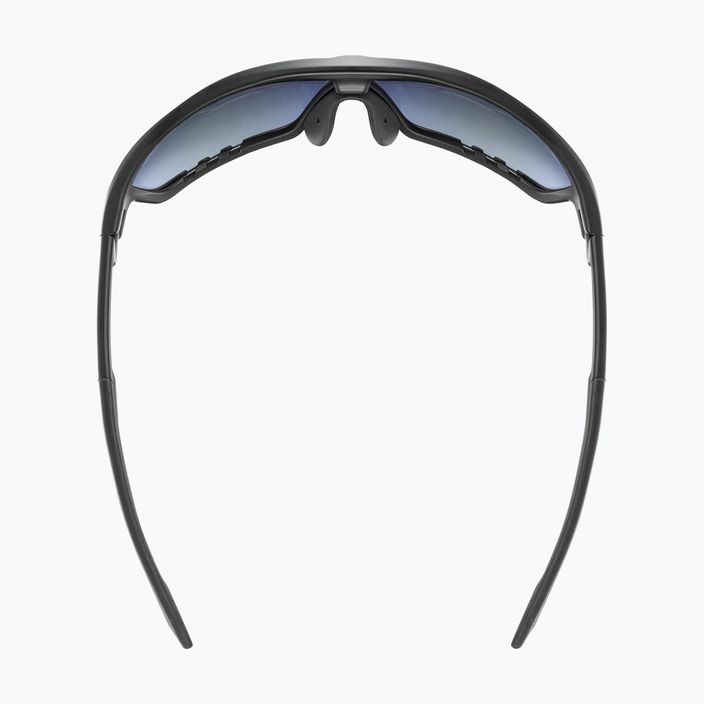UVEX Sportstyle 706 μαύρα ματ/μπλε γυαλιά ηλίου με καθρέφτη 5