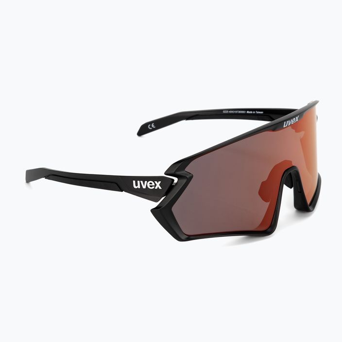UVEX Sportstyle 231 2.0 P μαύρα ματ/κόκκινα γυαλιά ποδηλασίας 53/3/029/2230