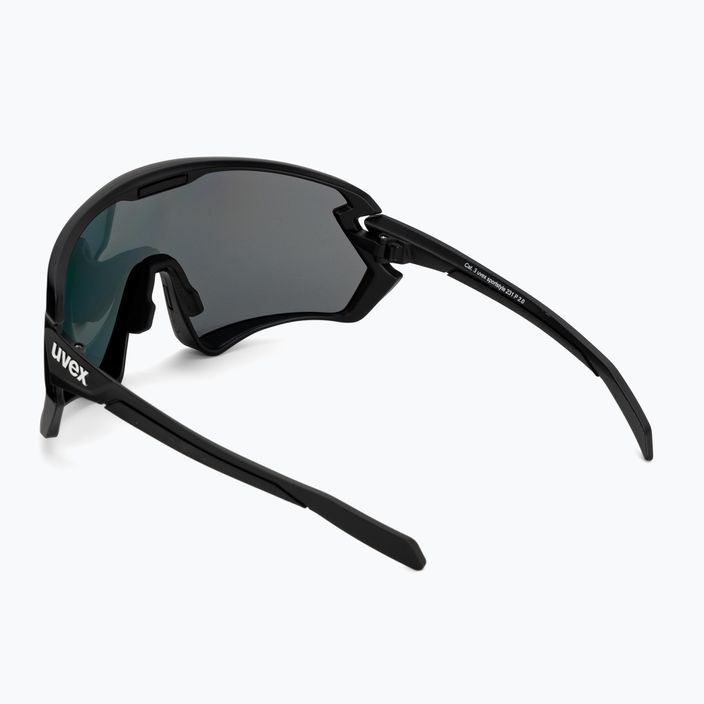 UVEX Sportstyle 231 2.0 P μαύρα ματ/κόκκινα γυαλιά ποδηλασίας 53/3/029/2230 2