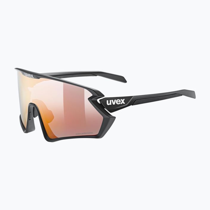 UVEX Sportstyle 231 2.0 P μαύρα ματ/κόκκινα γυαλιά ποδηλασίας 53/3/029/2230 5