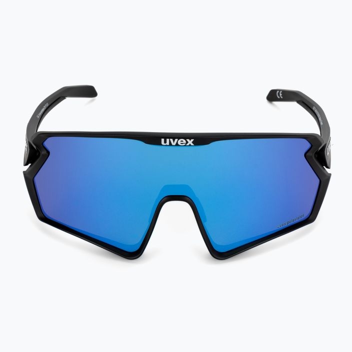 UVEX Sportstyle 231 2.0 P μαύρα ματ/μπλε γυαλιά ποδηλασίας 53/3/029/2240 3