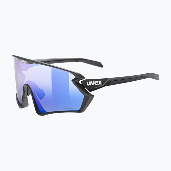 UVEX Sportstyle 231 2.0 P μαύρα ματ/μπλε γυαλιά ποδηλασίας 53/3/029/2240 5
