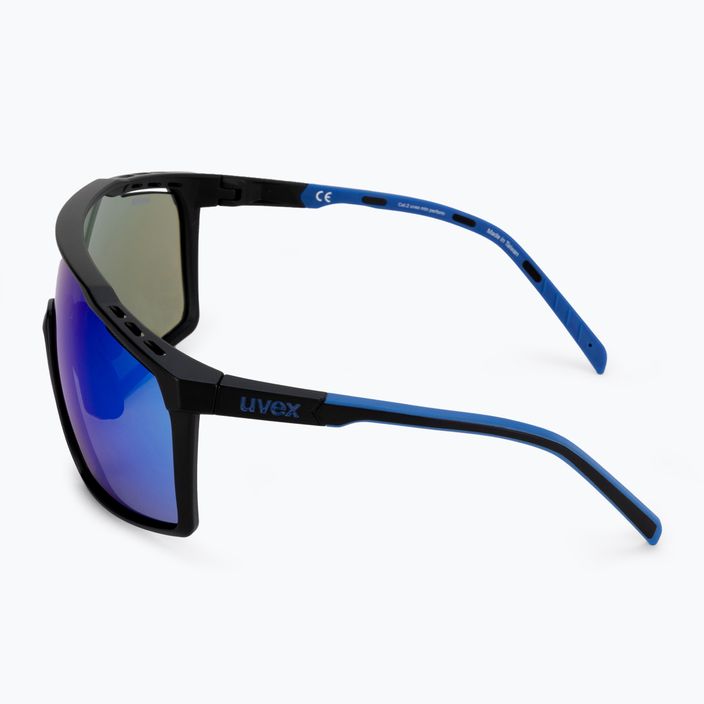 UVEX Mtn Perform μαύρα μπλε ματ/μπλε γυαλιά ηλίου 53/3/039/2416 4