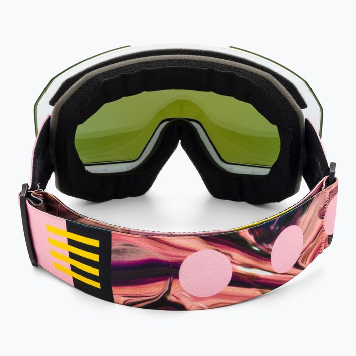 UVEX Evidnt Attract We CV S2 γυαλιά σκι λευκά ματ/καθρέφτης ροζ/κοντ. πράσινο/καθαρό 4