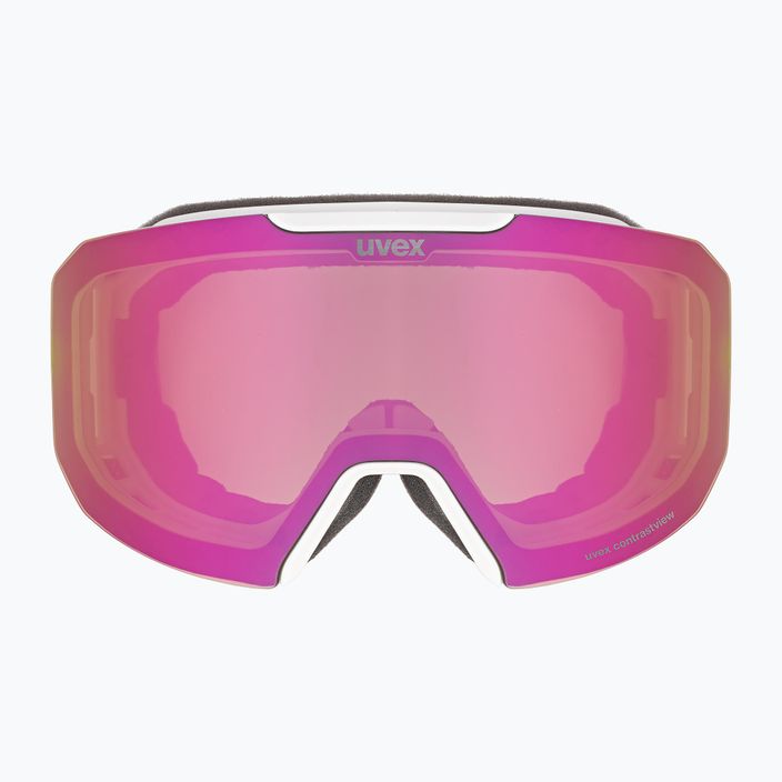 UVEX Evidnt Attract We CV S2 γυαλιά σκι λευκά ματ/καθρέφτης ροζ/κοντ. πράσινο/καθαρό 7