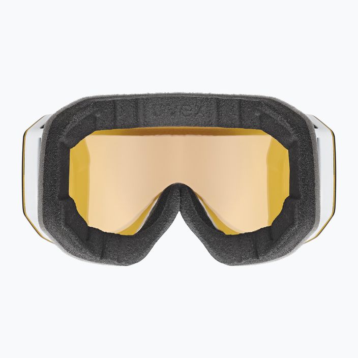 UVEX Evidnt Attract CV S2 γυαλιά σκι λευκό ματ/ασημί καθρέφτης/κίτρινο/κίτρινο/διαφανές 3