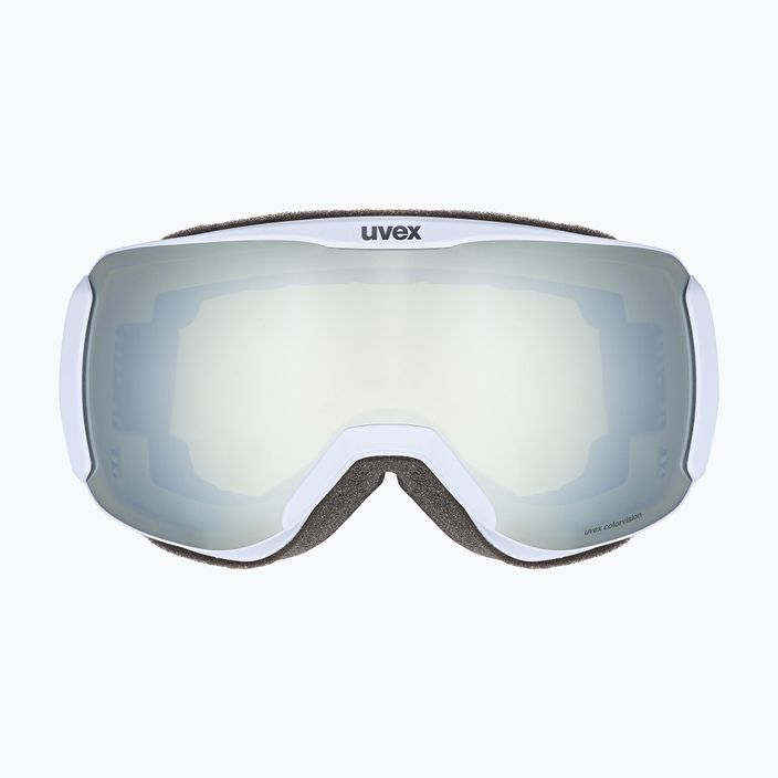 Γυναικεία γυαλιά σκι UVEX Downhill 2100 CV WE S2 αρκτικό μπλε ματ/καθρέφτης λευκό/colorvision πράσινο 2