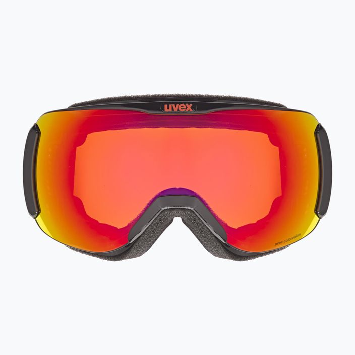 UVEX Downhill 2100 CV S2 γυαλιά σκι μαύρο γυαλιστερό/καθρέφτης κόκκινο/colorvision πορτοκαλί 6