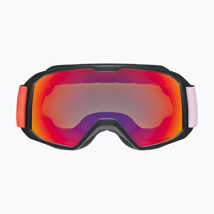 UVEX Xcitd CV S2 γυαλιά σκι μαύρο ματ/καθρέφτης κόκκινο/colorvision πράσινο 2