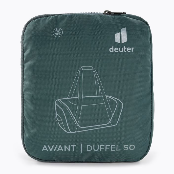 Deuter τσάντα πεζοπορίας Aviant Duffel 50 l πετρόλ/ροζ 6