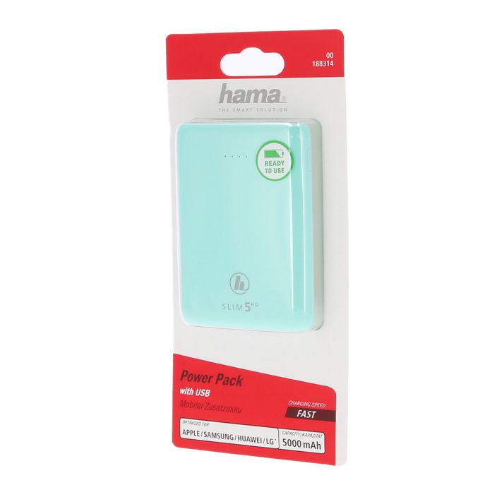 Hama Slim 5HD Power Pack 5000 mAh πράσινο 2