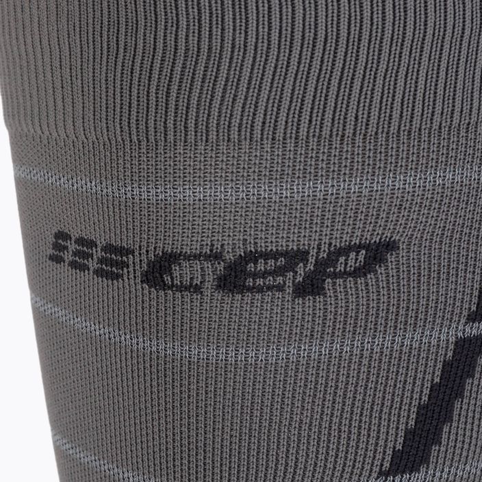 CEP Reflective γκρι ανδρικές κάλτσες συμπίεσης για τρέξιμο WP502Z 3