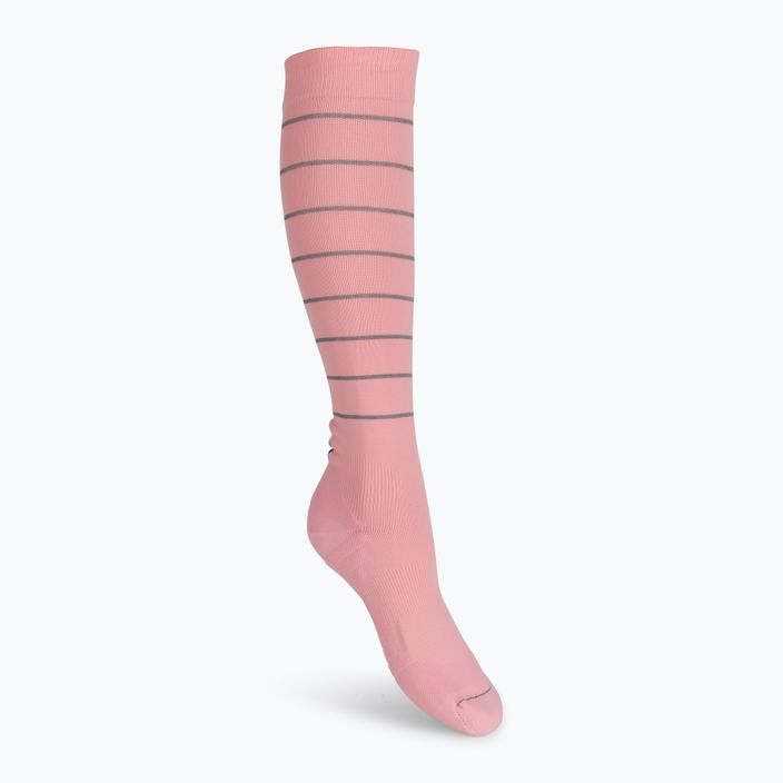 CEP Ανακλαστικές ροζ κάλτσες συμπίεσης για τρέξιμο γυναικών WP401Z