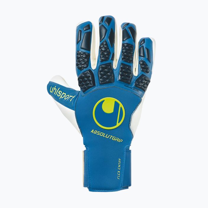 Uhlsport Hyperact Absolutgrip HN μπλε και άσπρα γάντια τερματοφύλακα 101123501 4