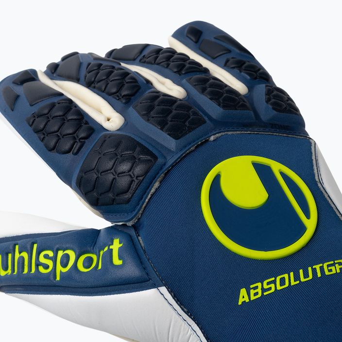 Uhlsport Hyperact Absolutgrip HN μπλε και άσπρα γάντια τερματοφύλακα 101123501 3