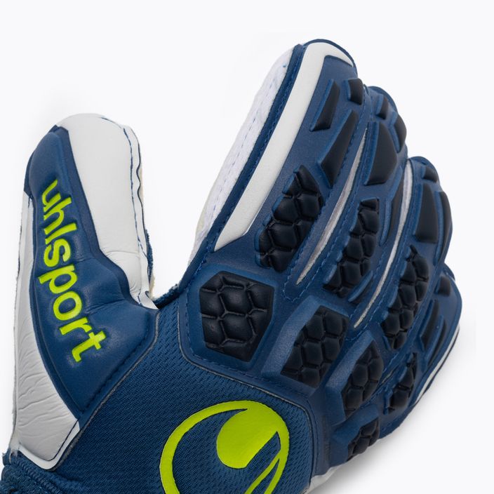 Uhlsport Hyperact Supersoft μπλε και άσπρα γάντια τερματοφύλακα 101123701 3